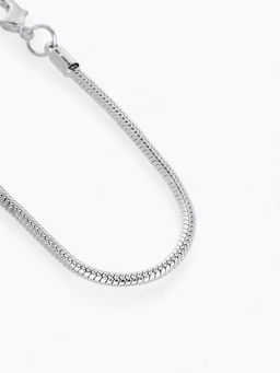 Браслет для шармов «Карабин», основа, цвет серебро, 20 см