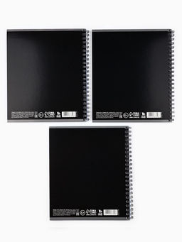 Цена за 2 шт. Тетрадь в клетку, 48 л., А5, на спирали, блок №1 Черный фон. Фразы МИКС - Artfox study фото 4