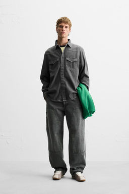 WESTERN DENIM SHIRT WITH POCKETS - Zara фото 28