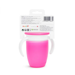 Munchkin / Поильник-непроливайка Miracle 360 с ручками и крышкой от 6 мес. 207 мл