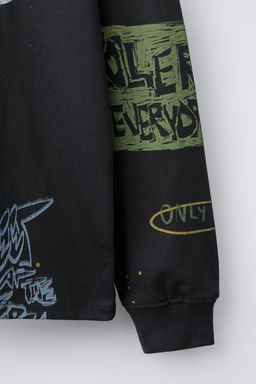 GRAFFITI PRINT T-SHIRT - Zara фото 4