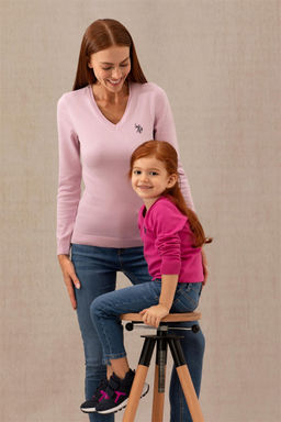 U. S. Polo Assn Женский базовый свитер с v-образным вырезом Магнолия - U.s. polo assn фото 8