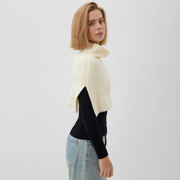 Шарф - манишка женская MINAKU, молочный, размер one size