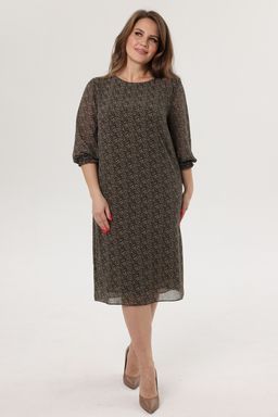 Платье женское 2122/86/Зеленый, белый