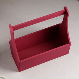 Кашпо деревянное Виллиан Лонг, с ручкой, 2512,510(28) см Бордо - Дарим красиво фото 3