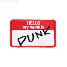 Нашивка My name is punk