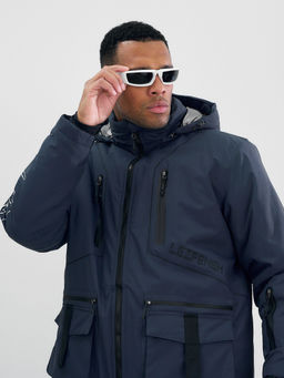 Горнолыжный костюм мужской зимний темно-серого цвета 394TC - Leifensh фото 18