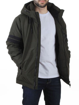 D6821 DK. GREEN Куртка мужская зимняя (200 гр. холлофайбер)