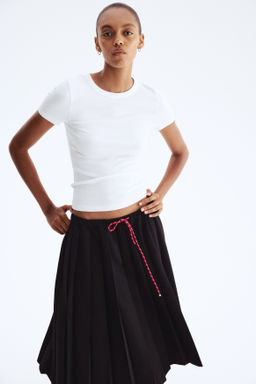 Falda plisada con cord?n de ajuste - H&m фото 3