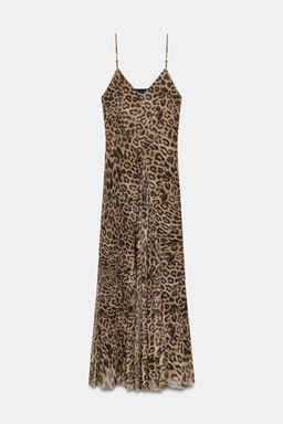 VESTIDO TUL ESTAMPADO ANIMAL / Leopardo - Zara фото 6