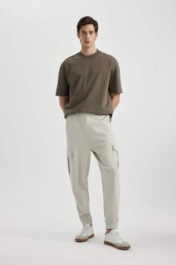 Футболка Oversize с круглым вырезом и короткими рукавами - Defacto фото 5