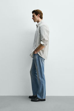 CAMISA REGULAR FIT ALGOD?N / Amarillo oscuro - Zara фото 4