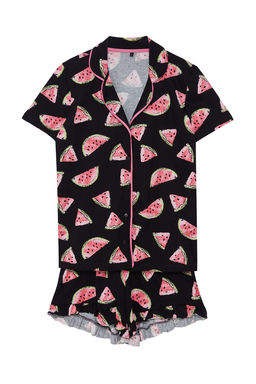 Trendyolmilla Pembe %100 Pamuklu Karpuz Desenli F?rf?rl? Sortlu Orme Pijama Tak?m? THMSS21PT0670 фото 24