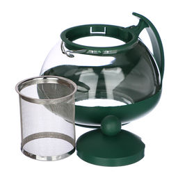 Чайник заварочный 700 мл стекло/пластик с сеточкой овальный арт. 850-704