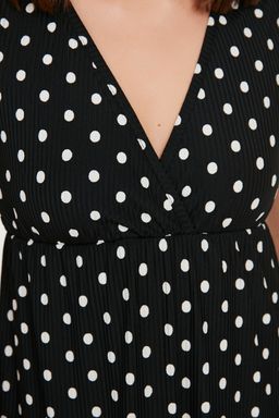 TRENDYOLMILLA Mor Cicek Desenli V Yaka Kolsuz A-Line Maxi Orme Elbise TWOSS22EL1588  фото 20