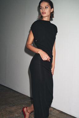 LONG DRAPED DRESS - Zara фото 4