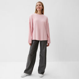 Джемпер женский вязаный MINAKU: Knitwear collection, розовый, размер 42-44