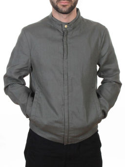 5886 GREY/GREEN Ветровка мужская DSG DONG (100% лён) - Fashion фото 2