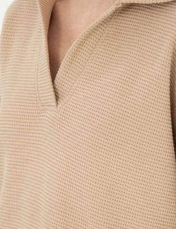Bej Oversize Sweatshirt
