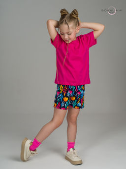 Костюм Лайт фуксия-акварельные цветы - Sovalina фото 9