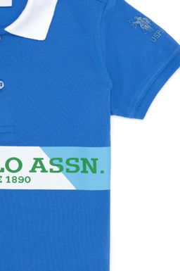 Erkek _ocuk Saks Polo Yaka Ti__rt