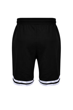 Siyah Regular/Normal Kesim Lastik Belli Genis Paca Seritli Sort TMNSS24SR00030