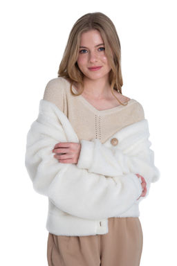 Кардиган КОРОТКИЙ ТЕДДИ - Woollamb фото 33