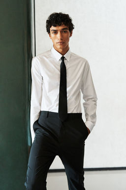 Camisa en algodon pima Slim Fit