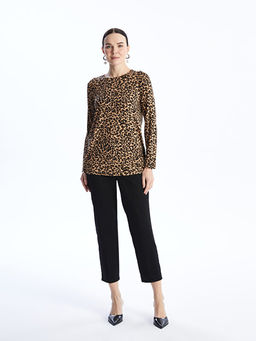 Kad?n Beli Lastikli D?z Pantolon