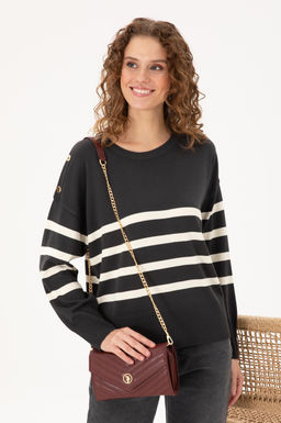 Женская сумка через плечо бордового цвета с ремешком-цепочкой Неожиданная скидка в корзине