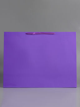 Пакет подарочный ламинированный горизонтальный «Пурпурный», XXL 61×46×20 см