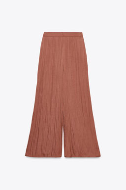 FLOWING WIDE-LEG TROUSERS WITH RUFFLES - Zara фото 7