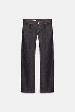 TRF WAXED LOW-RISE JEANS - Zara фото 16