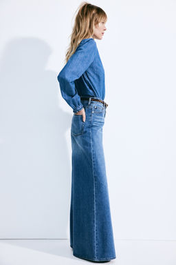 Blusa denim con volantes - H&m фото 3