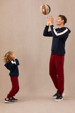 Erkek _ocuk Lacivert Kap__onlu Sweatshirt