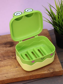 Мыльница Cute frog, green (13*10,5*10 см)