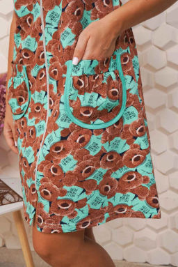 Халат женский, цвет зеленый - Барболета фото 3