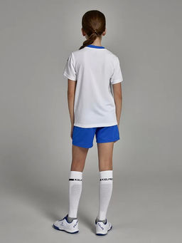 Детская футбольная форма KELME Short-Sleeved Football Suit (White/Blue)