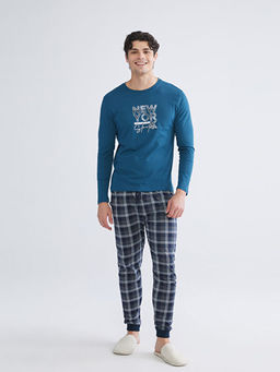 Standart Kal?p Ekose Erkek Pijama Alt