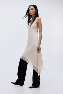 Vestido de tirantes con ribetes de encaje - H&m фото 6