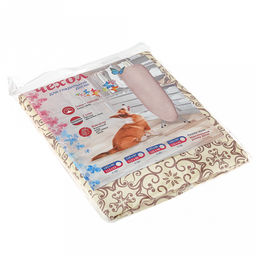 Чехол для гладильной доски хлопчатобумажный 125х47см, прокладка из поролона, прочная сцепка слоев, эластичный шнур для утяжки чехла, размер доски 120х42см (Россия) - Домашняя мода фото 3