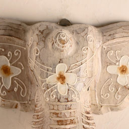 Сувенир «Голова слона», 28×26×10.5 см, дерево