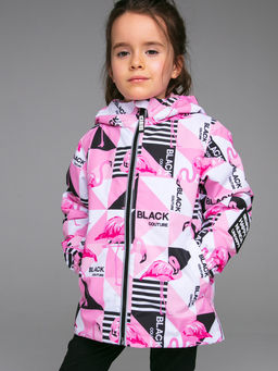 12322035 Куртка текстильная с полиуретановым покрытием для девочек (ветровка)