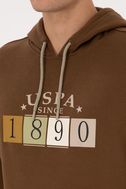 Erkek Regular Fit Kap__onlu Haki Sweatshirt - U.s. polo assn фото 7