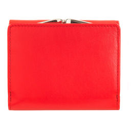 Итальянский женский кожаный кошелек DuDu серии Corsica | огненно-красный - Dudubags фото 4