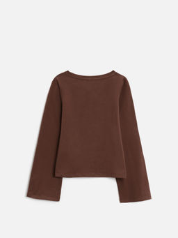 ACOOLA / Джемпер детский для девочек Norwich коричневый фото 2