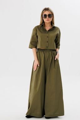 Рубашка AmberA 1088х хаки  фото 8