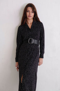 Платье-рубашка с английским воротником принт - Martichelli фото 19