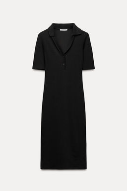 INTERLOCK POLO COLLAR DRESS - Zara фото 4