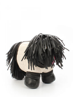 LACCOMA сумка ИГР2501-болонка-черный-белый эко кожа